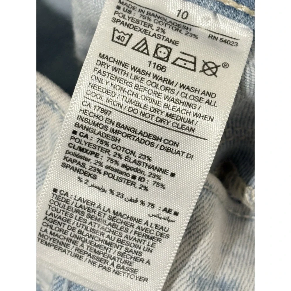 OLD NAVY GIRLS JEANS SIZE 10 BALLERINA JEGGINGS LIGHT WASH DENIM RAW‎ HEM